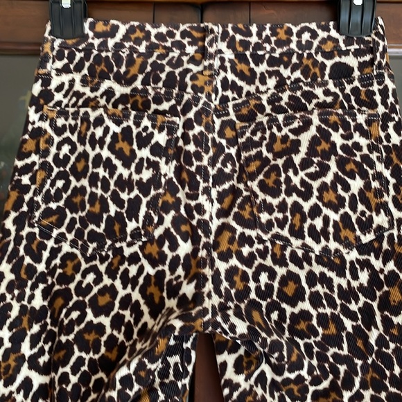 J. Crew 10” Toothpick Leopard Corduroy Pants 26 - Picture 10 of 11